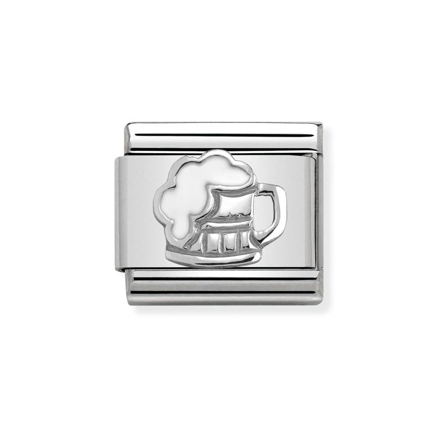 Nomination Classic Silver and Enamel Beer Tankard Charm