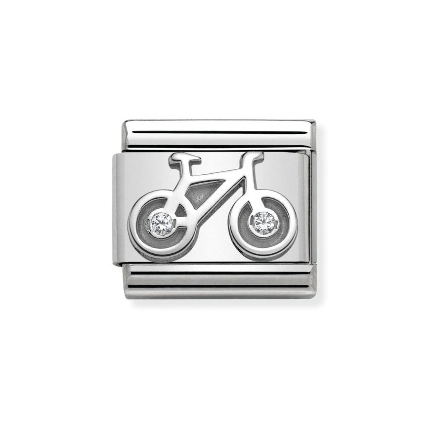 Nomination Classic Silver Bicycle Charm