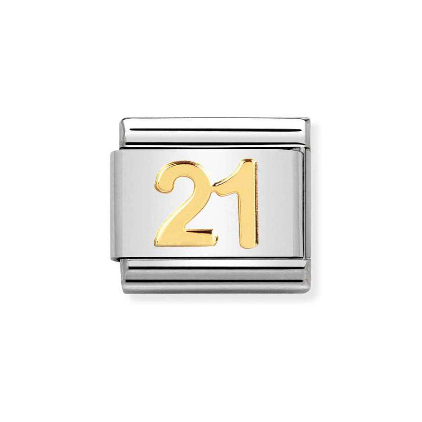 Nomination Classic Gold Number 21 Charm