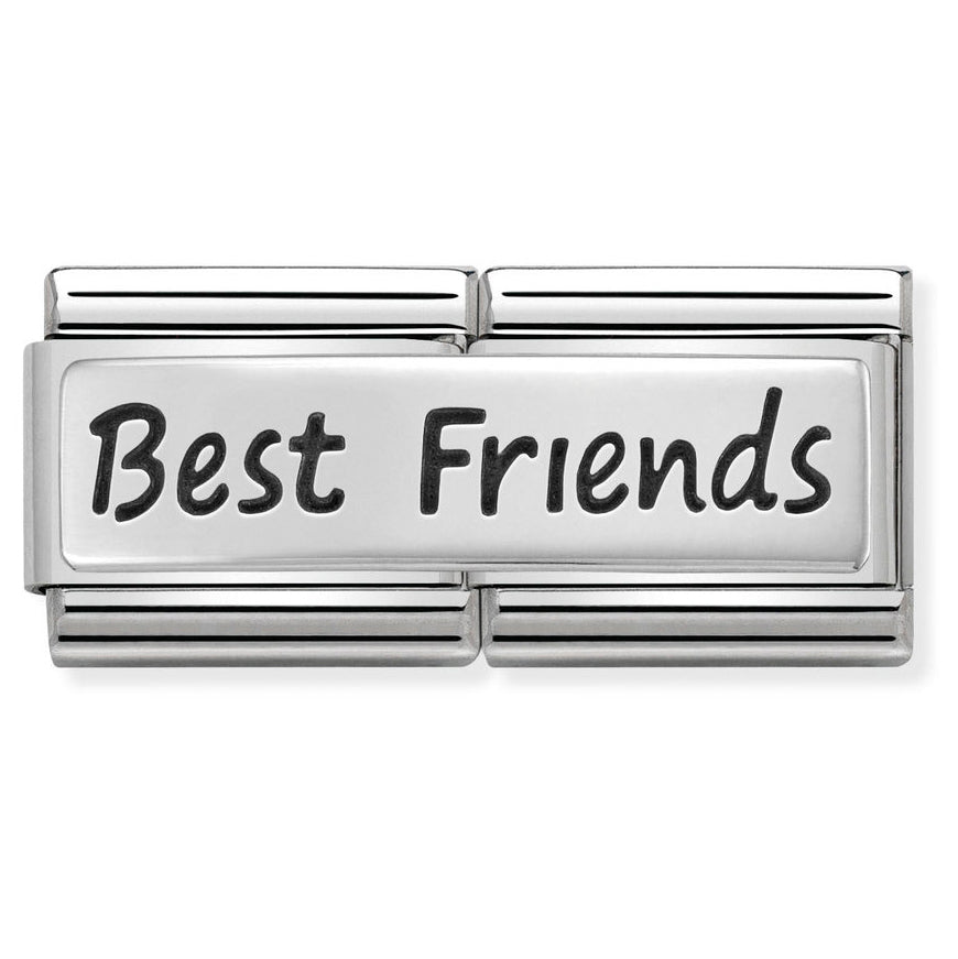 Nomination Classic Double Silver Best Friend Charm