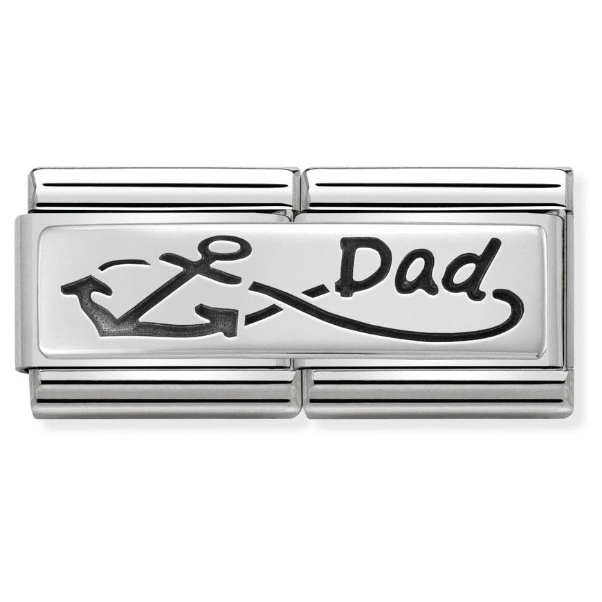 Nomination Classic Double Silver Infinity Dad Charm