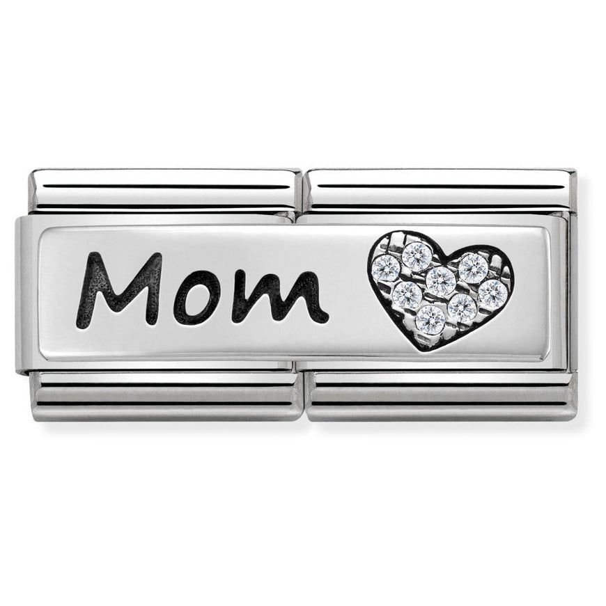 Nomination Classic Double Mom and Heart Charm