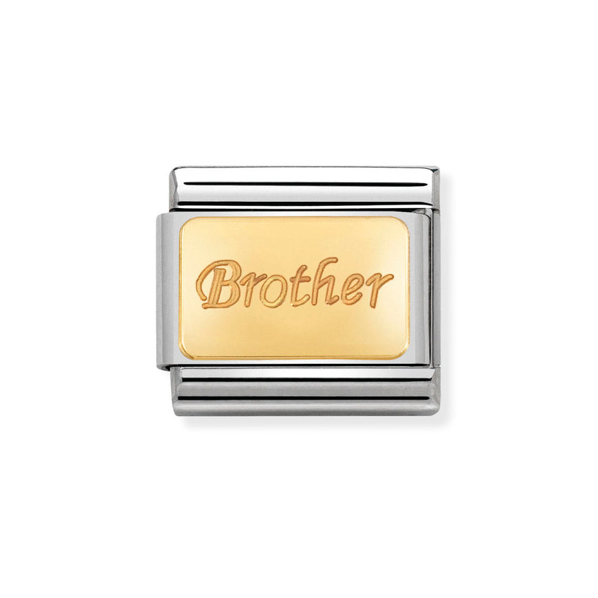 Nomination 18k Gold Classic Brother Charm