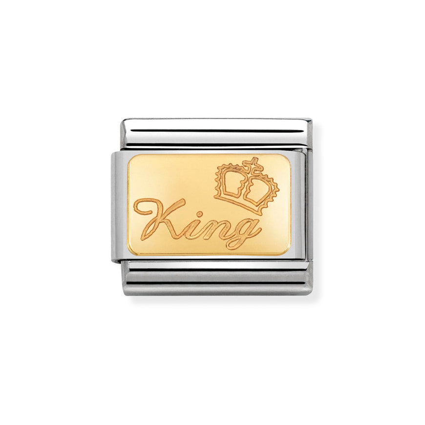 Nomination 18k Gold Classic King Charm