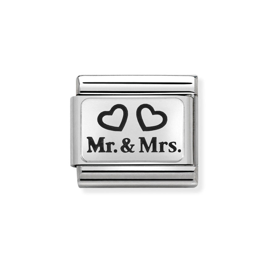 Nomination Classic Mr and Mrs with Hearts Charm