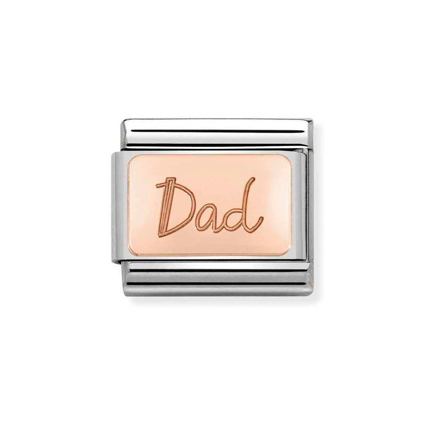 Nomination Classic Rose Gold Plated Dad Charm