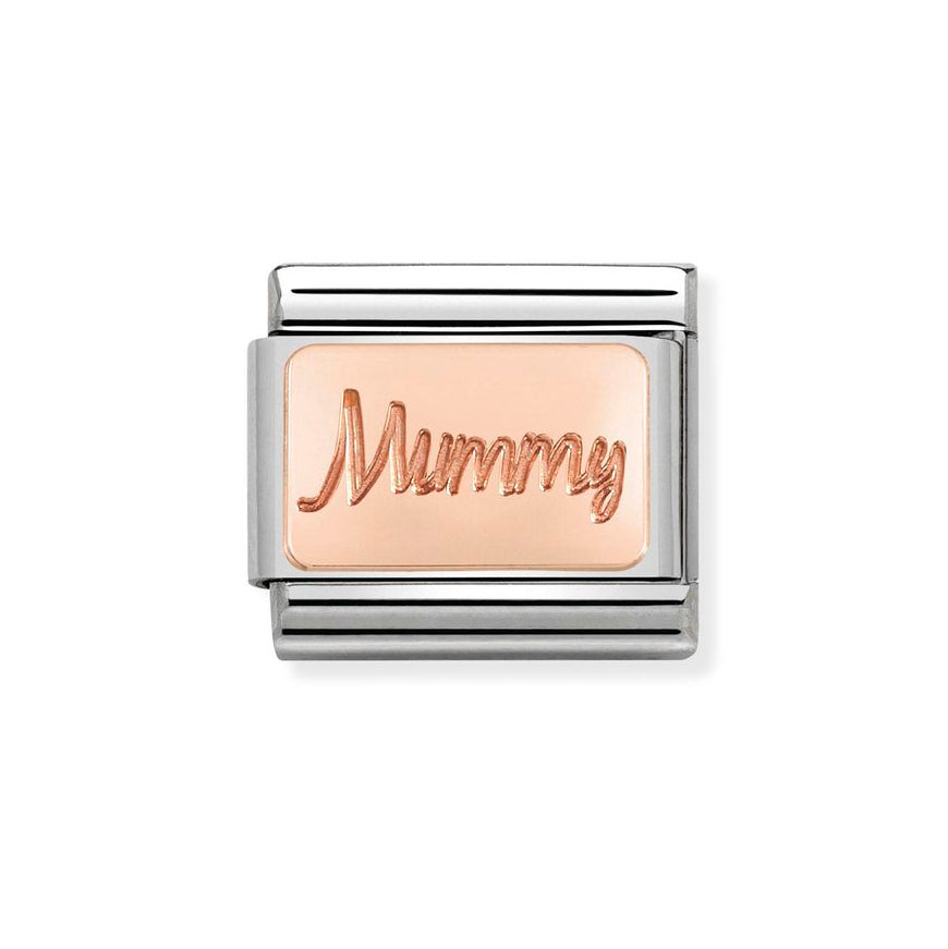 Nomination Rose Gold Composable Classic Mummy Plate Charm