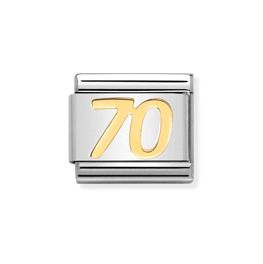 Nomination Classic Gold Number 70 Charm