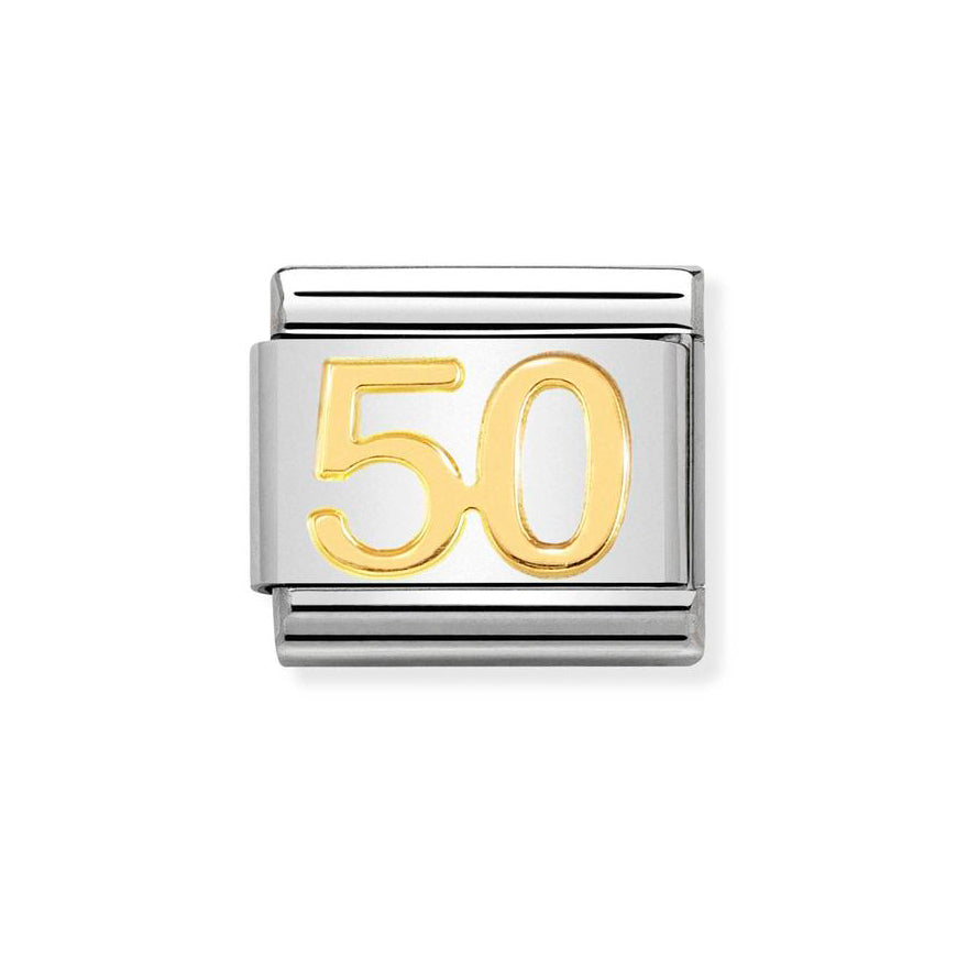 Nomination Classic Gold Number 50 Charm