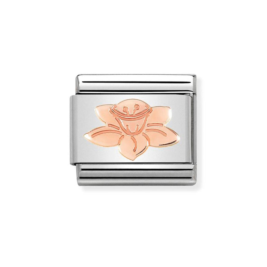 Nomination Classic Rose Gold Daffodil Charm