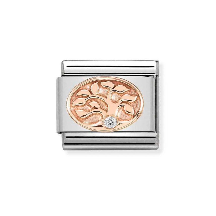 Nomination Rose Gold and CZ Tree of Life Charm