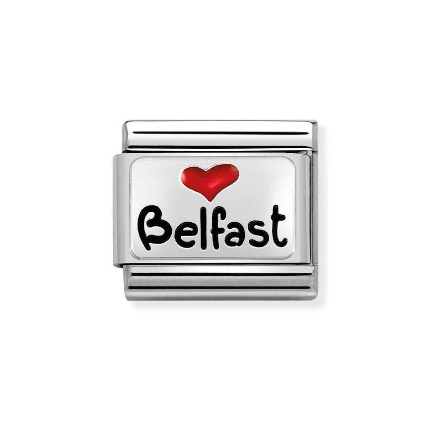 Nomination Silver Love Belfast Red Heart Charm