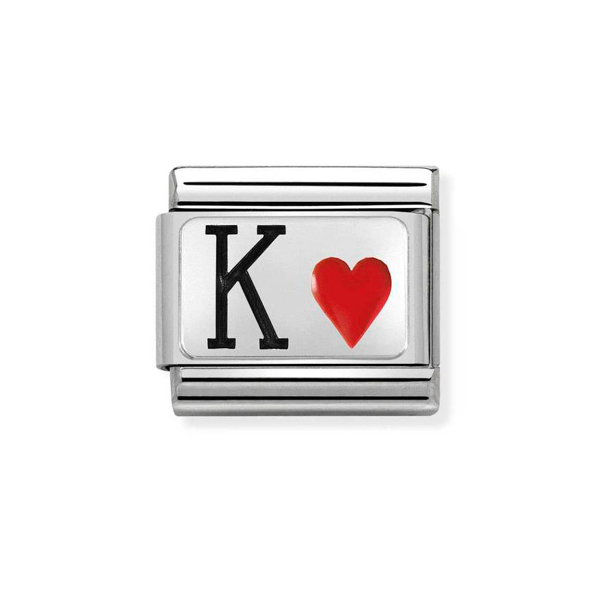 Nomination Classic King of Hearts Charm