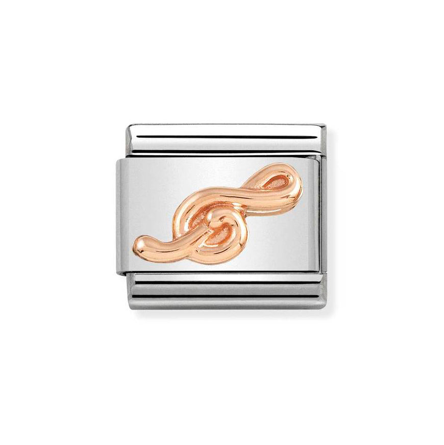 Nomination Classic Rose Gold Treble Clef Charm