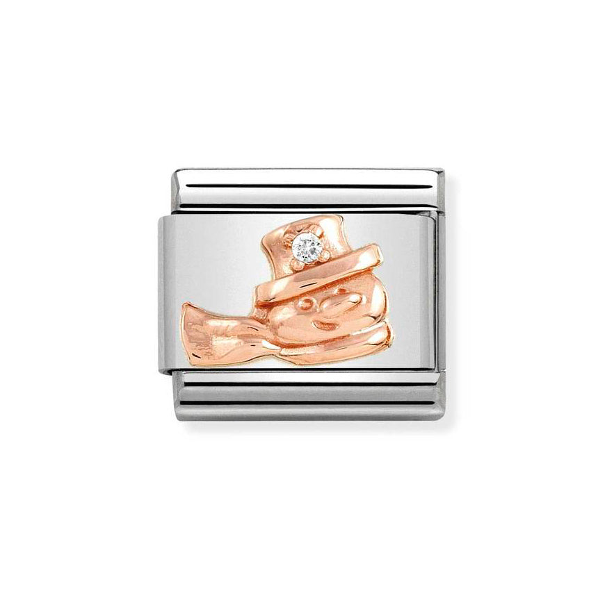 Nomination Classic Rose Gold Snowman Charm