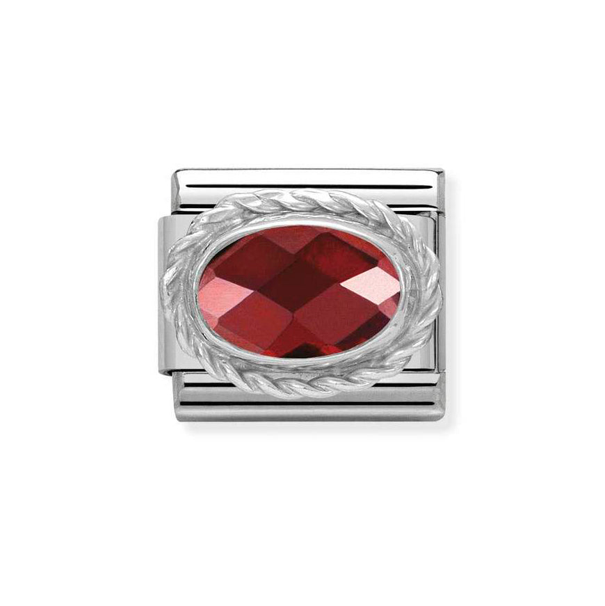 Nomination Orante Red Oval Stone Charm