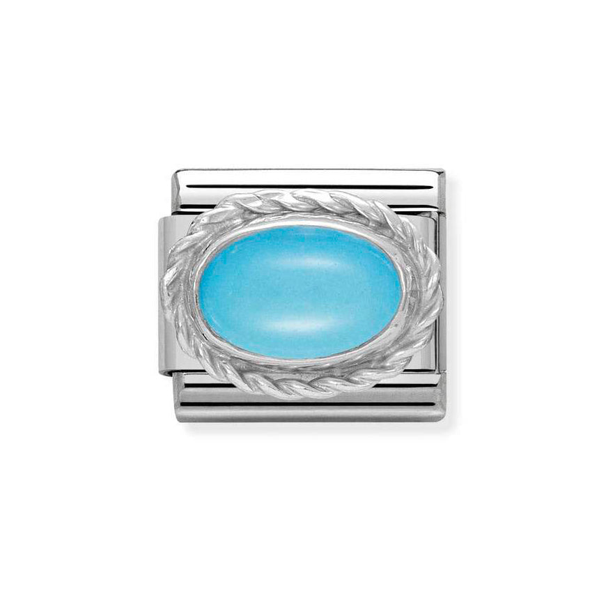 Nomination Silver & Turquoise December Birthstone Charm