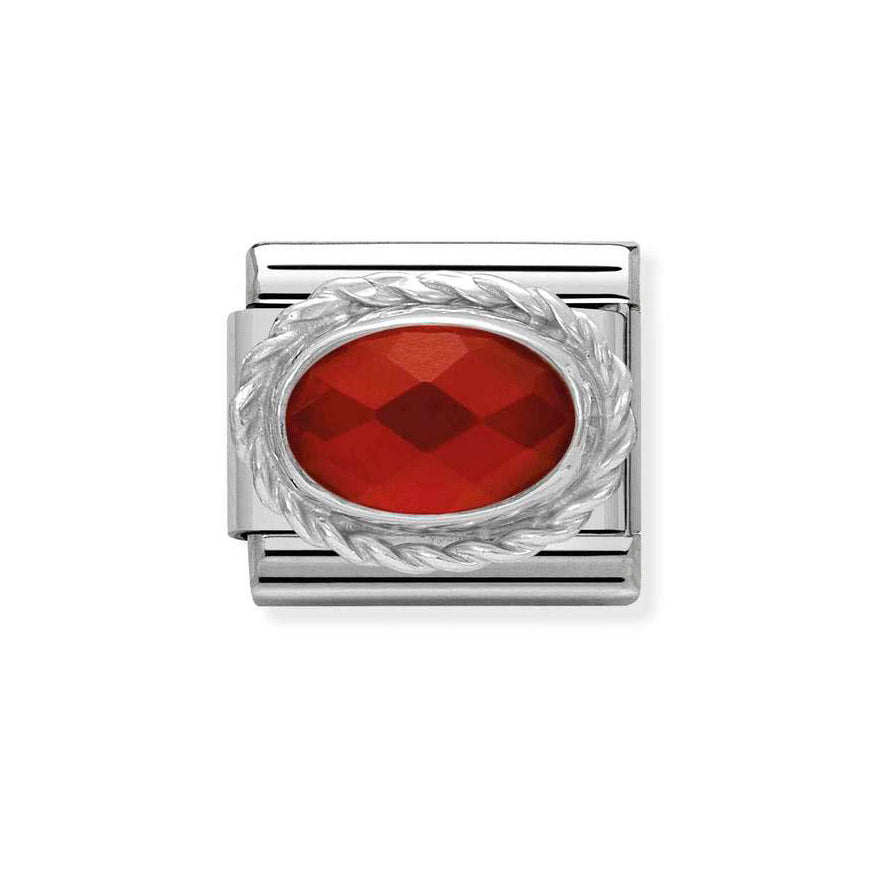 Nomination Faceted Red Agath (330503/28)