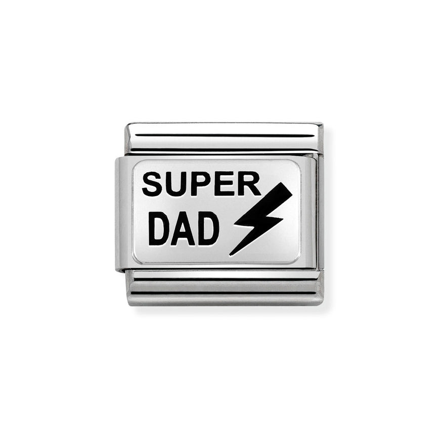 Nomination Silver Super Dad Charm