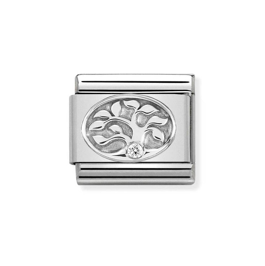 Nomination Classic Silver Tree of Life CZ Charm