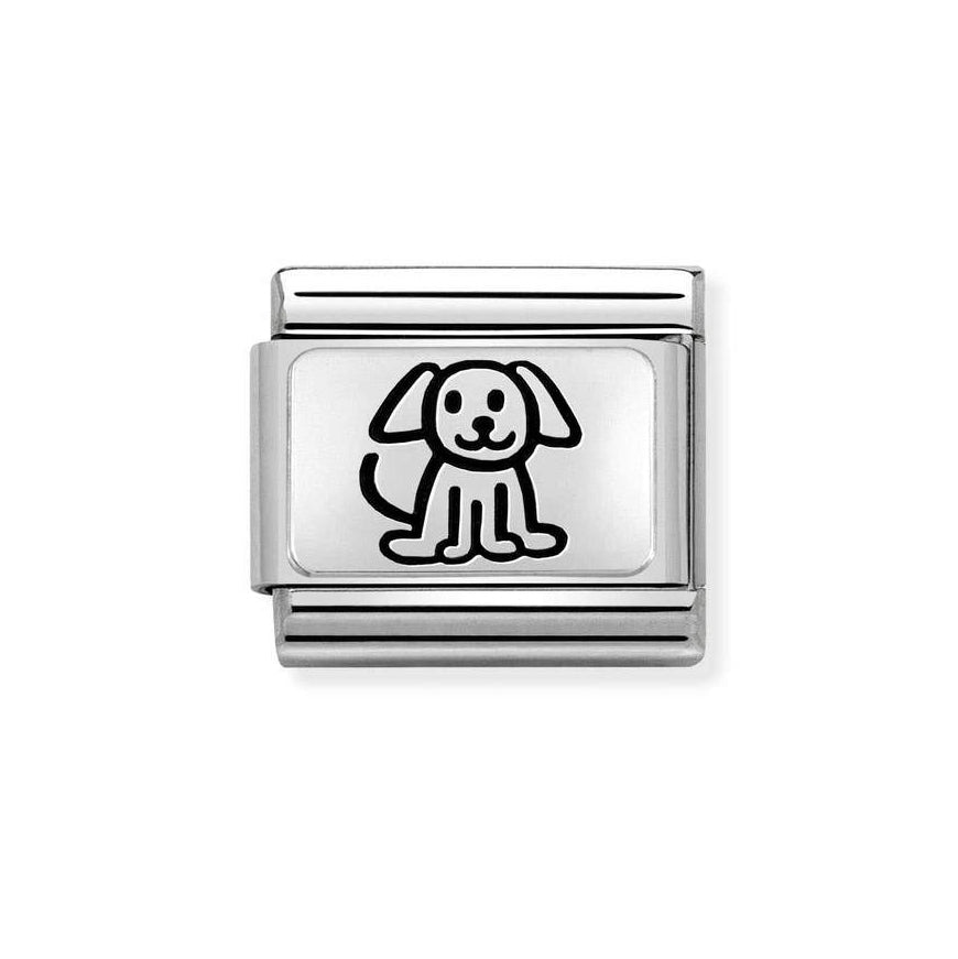 Nomination Classic Silver Puppy Dog Charm