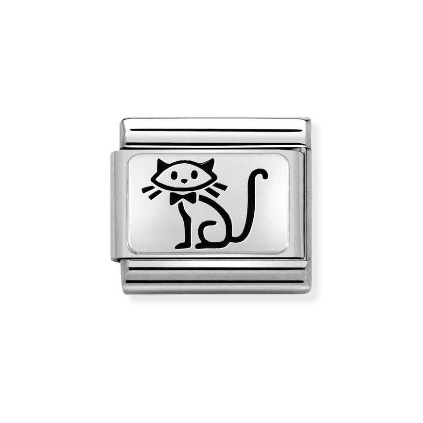 Nomination Classic Silver Kitten Charm