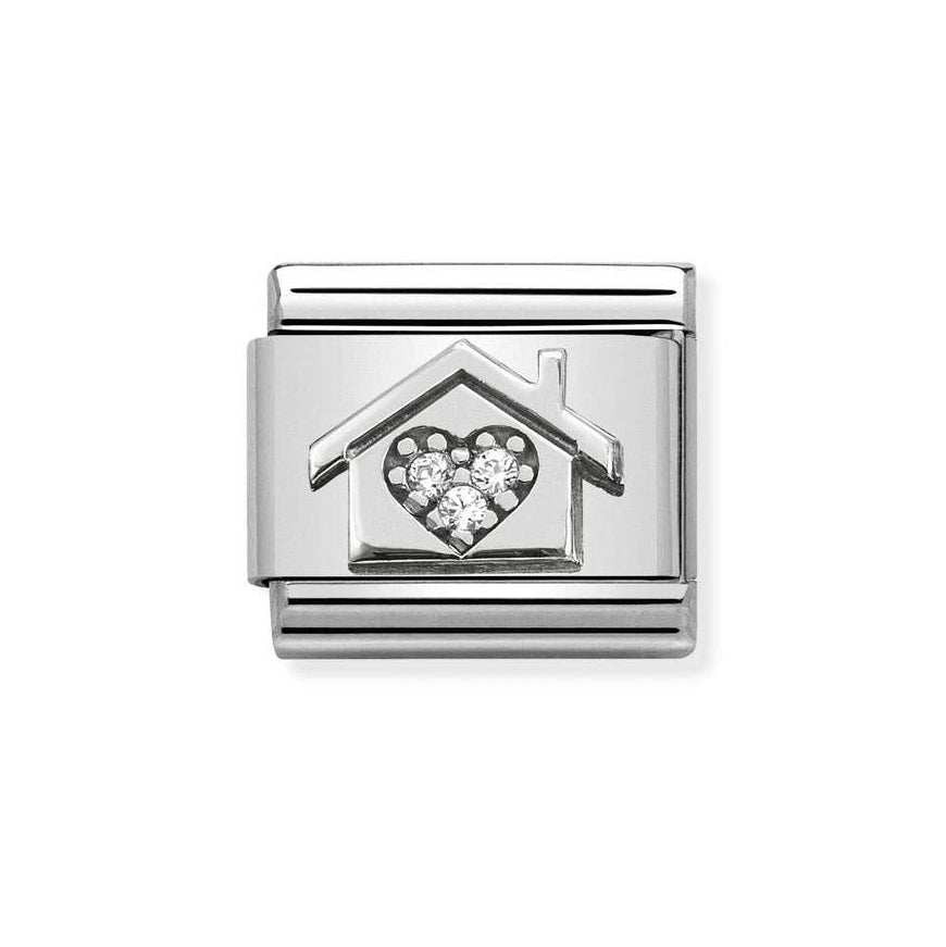 Nomination Classic Silver Home with Heart Charm