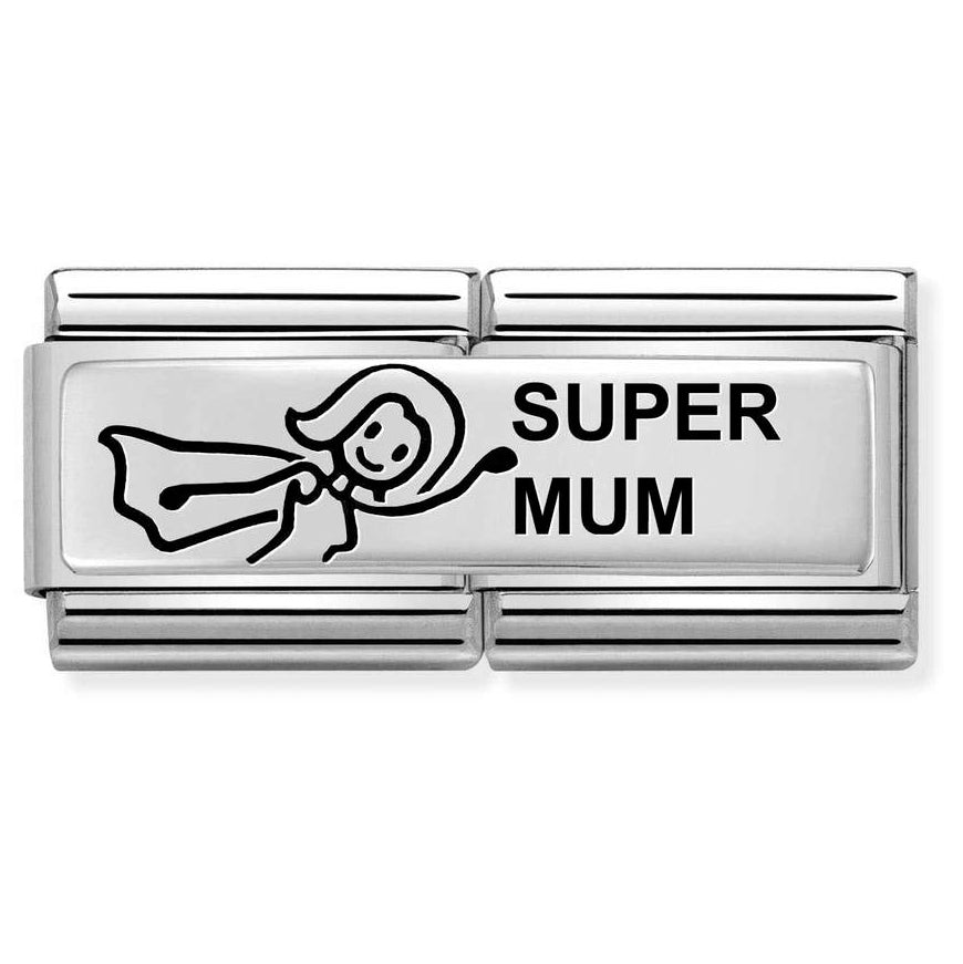 Nomination Classic Double Silver Super Mum Charm