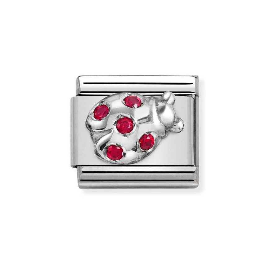 Nomination Silver Composable Classic Red Ladybug Charm