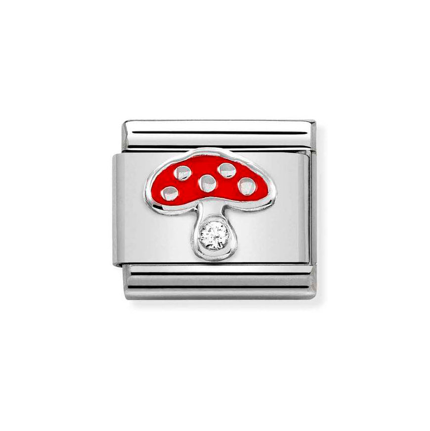 Nomination Composable Classic Mushroom CZ Charm