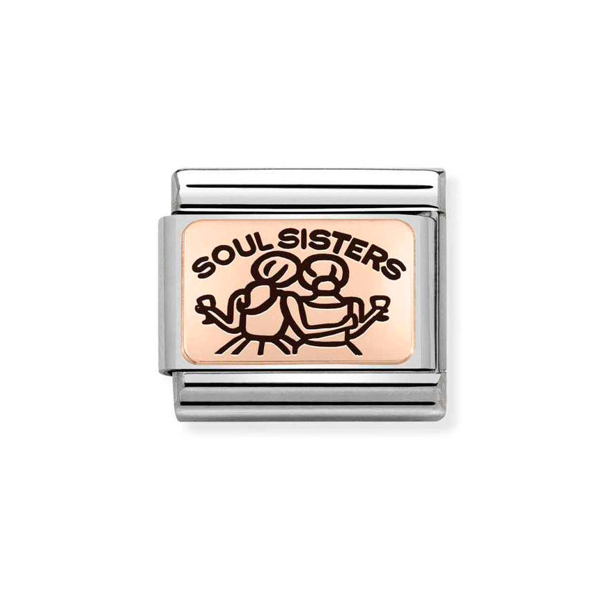 Nomination Rose Gold Soul Sisters Charm