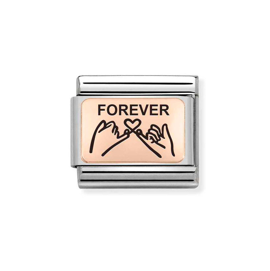 Nomination Rose Gold Forever Hands Charm