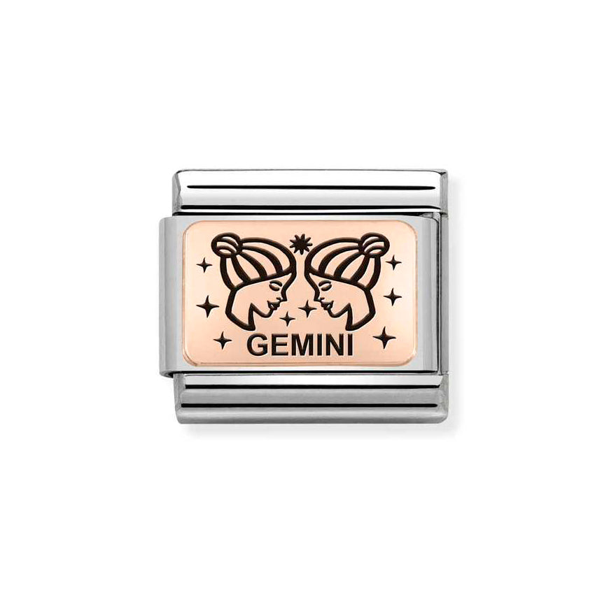 Nomination Rose Gold Composable Classic Zodiac Gemini Charm