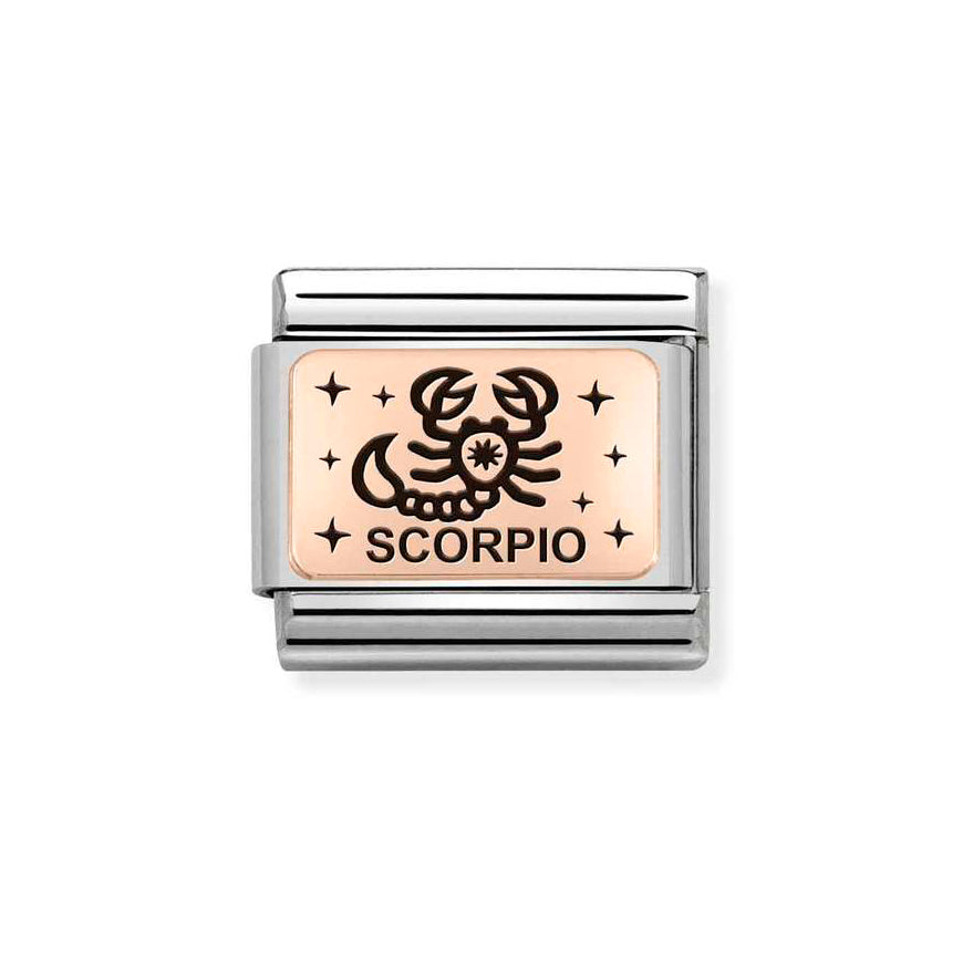 Nomination Rose Gold Composable Classic Zodiac Scorpio Charm