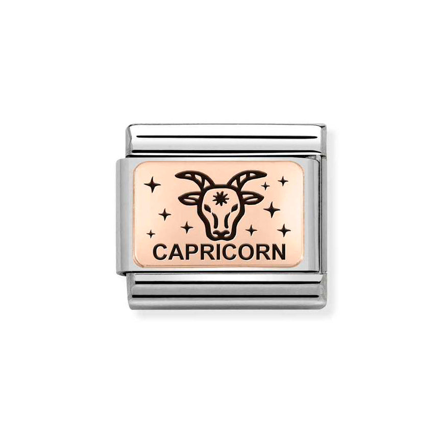 Nomination Rose Gold Composable Classic Zodiac Capricorn Charm