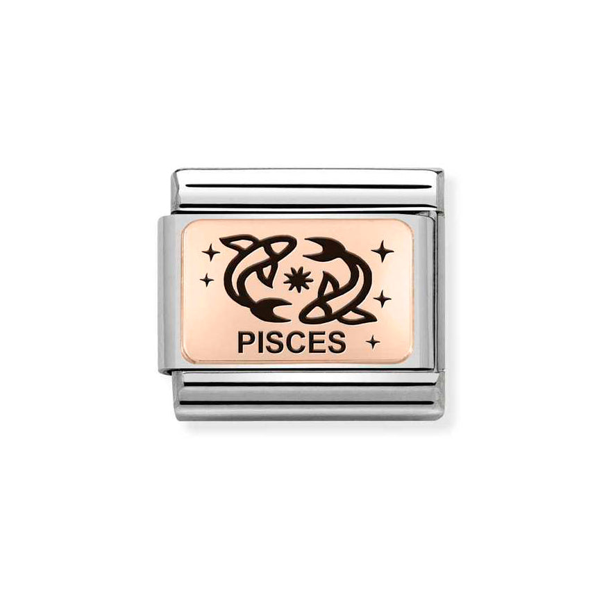 Nomination Rose Gold Composable Classic Zodiac Pisces Charm