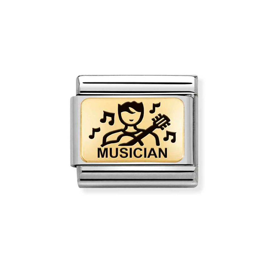 Nomination Gold Composable Classic Musician Charm