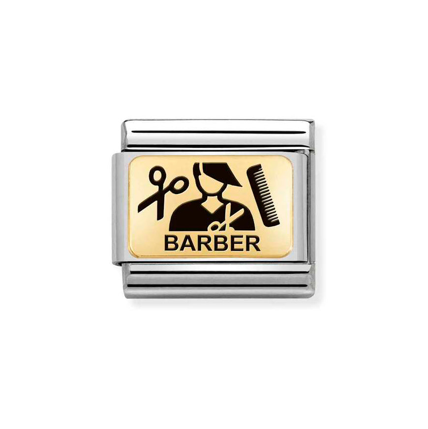 Nomination Gold Composable Classic Barber Charm