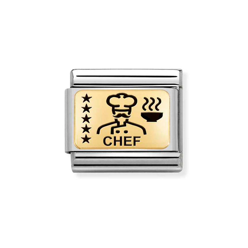 Nomination Gold Composable Classic Chef Charm