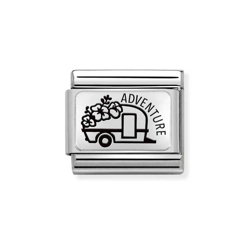 Nomination Silver Caravan Flower Adventure Charm