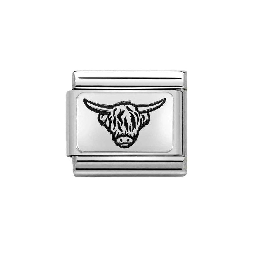 Nomination Silver Composable Classic Highland Cattle Charm