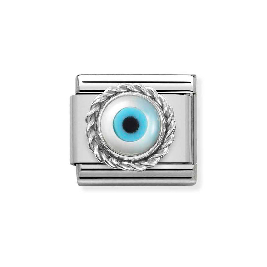 Nomination Silver Classic Circle Greek Eye Charm