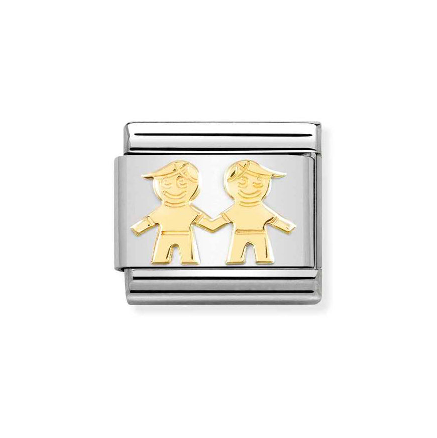 Nomination Gold Composable Classic Brothers Charm