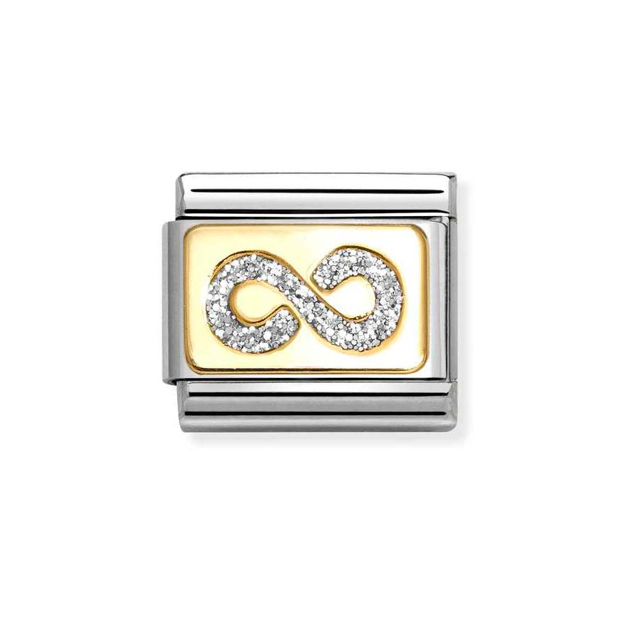 Nomination Gold Glitter Cubic Zirconia Infinity