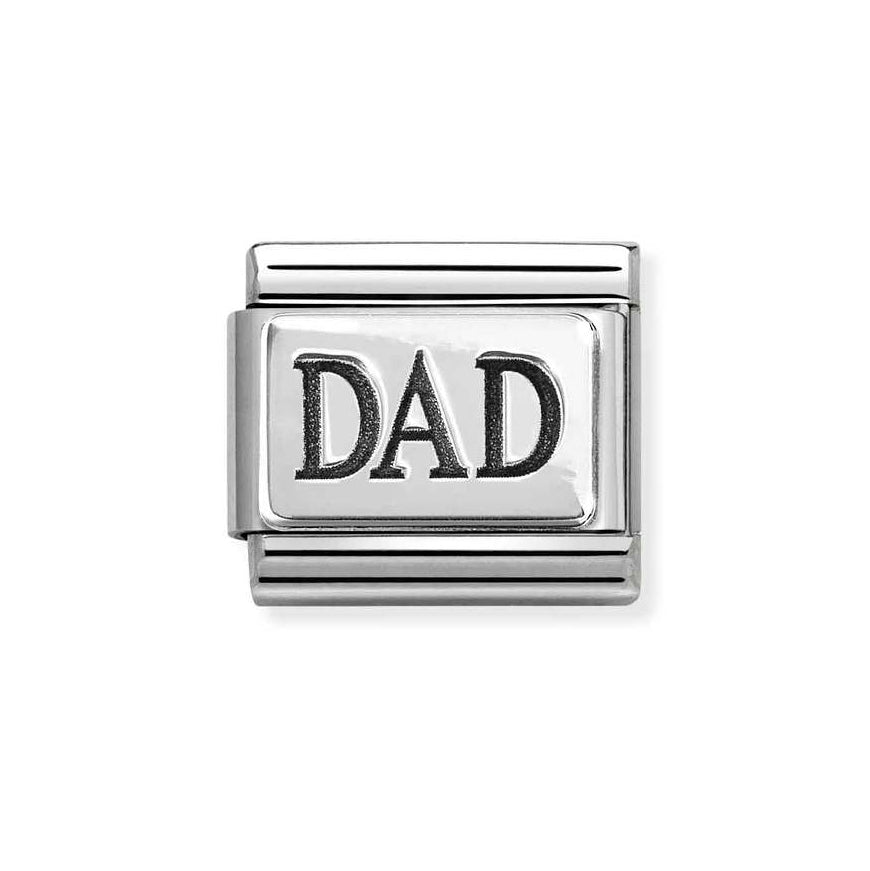 Nomination Silver Oxidized Dad