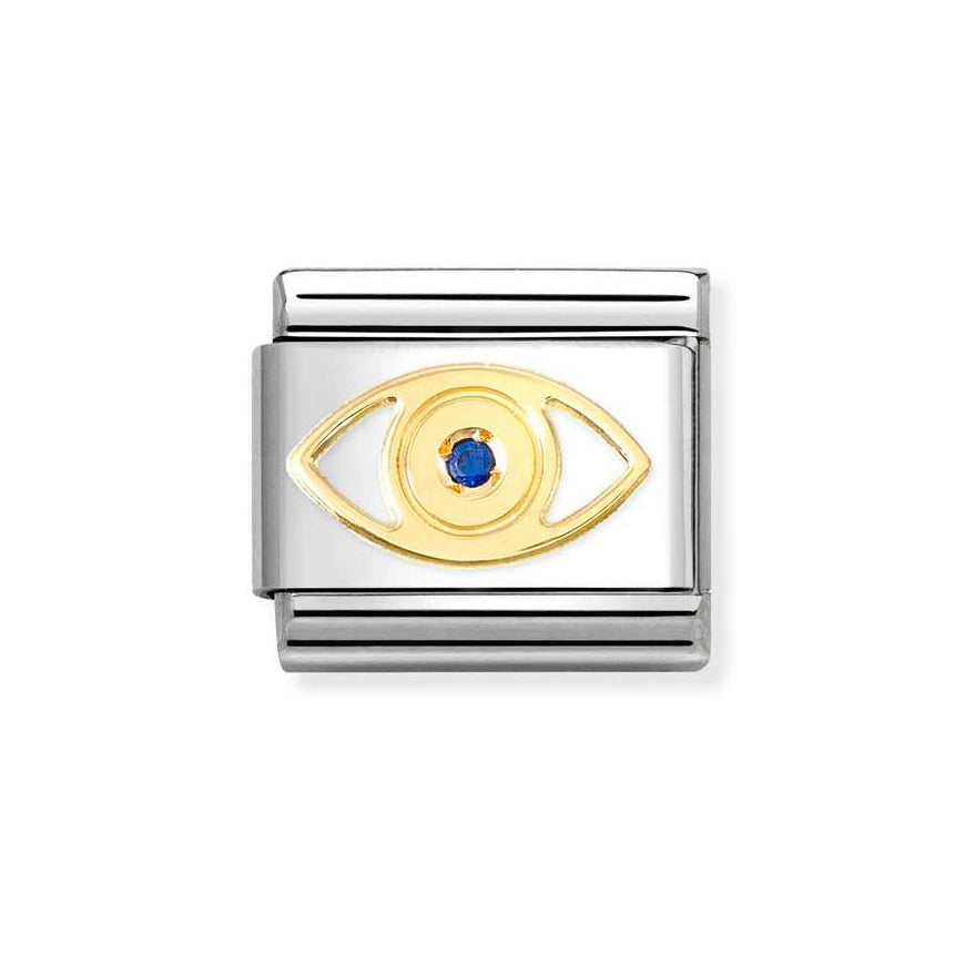 Nomination Gold Composable Classic Greek Eye Charm
