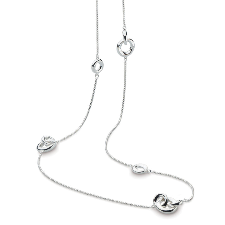 Kit Heath Silver Bevel Cirque Link Station Necklace