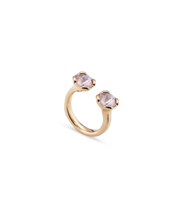 UNOde50 Gold Aura pink Charismatic Ring