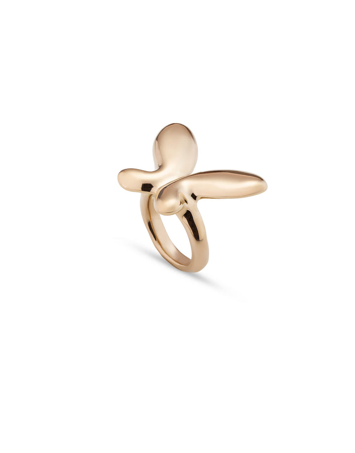 UNOde50 Gold Butterfly Effect Ring