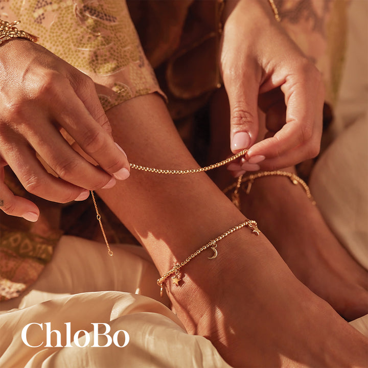 ChloBo Gold Mini Cute Anklet